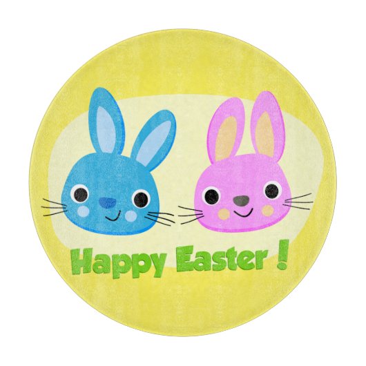 "OSTERN FREUT EUCH" HASEN SCHNEIDEBRETT (Vorderseite)