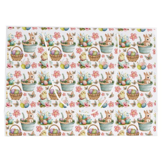 Ostern, Frühling Große Geschenktüte (Rückseite)