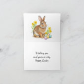 Ostern Frühlingskariert Feiertagskarte (Innenseite)