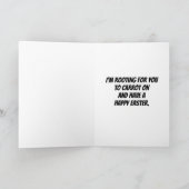 Ostern für Jayden Fügen Sie einen Namen Bunny Carr Karte (Innenseite)