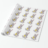 Ostern-Geschenk-Verpackung/Häschen mit Ei Geschenkpapier (Ungerollt)