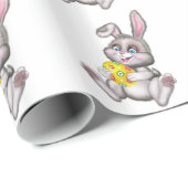 Ostern-Geschenk-Verpackung/Häschen mit Ei Geschenkpapier (Rolleneckpunkt)