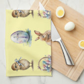 Ostern Geschirrtuch (Viertel Falte)