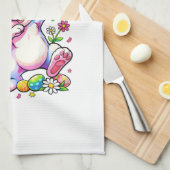 Ostern Geschirrtuch (Viertel Falte)