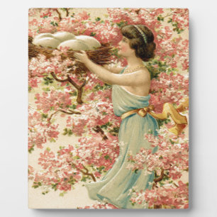 Ostern Glaube Blumen rosa Kirschblüten-Nest süß Fotoplatte