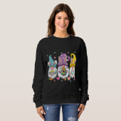 Ostern Gnome Bunny Autism Ostereier Jagd Sweatshirt (Vorne ganz)