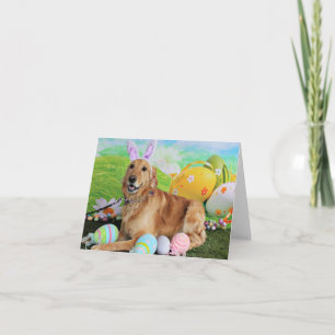 Ostern - Goldener Retriever - Molly Feiertagskarte