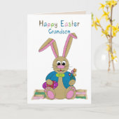 Ostern, Grandson, Osterhase Karte (Gelbe Blume)