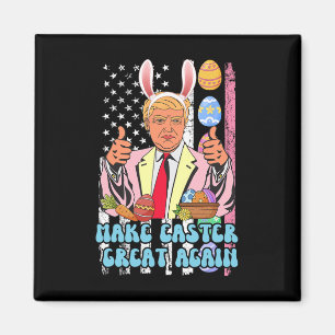 Ostern Groß wieder lustig Trump Osterhase Osterhas Magnet