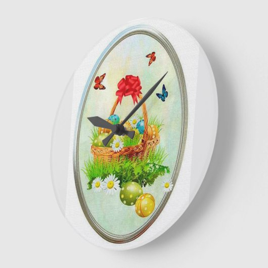 Ostern Große Wanduhr (Winkel)