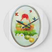 Ostern Große Wanduhr (Vorderseite)