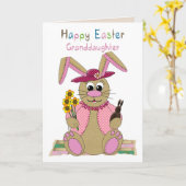 Ostern, Großtochter, Osterhase Karte (Gelbe Blume)