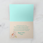 Ostern, Großtochter, Sonnengarten, Zaun Karte (Innenseite)