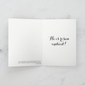 Ostern-Gruß - "er wird gestiegen! " Feiertagskarte (Innenseite)