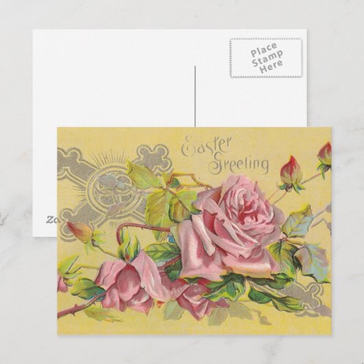 Ostern-Gruß! Feiertagspostkarte (Vorne/Hinten)