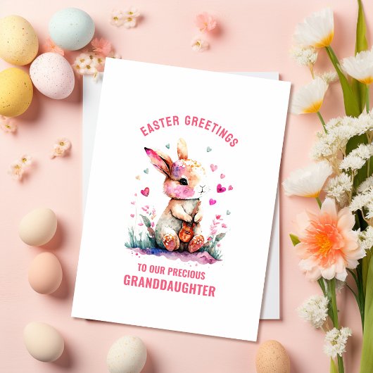 Ostern Gruß Grandtochter Gitarre Bunny Karte