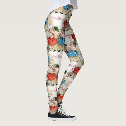 Ostern-Grüße Leggings (Rechts)
