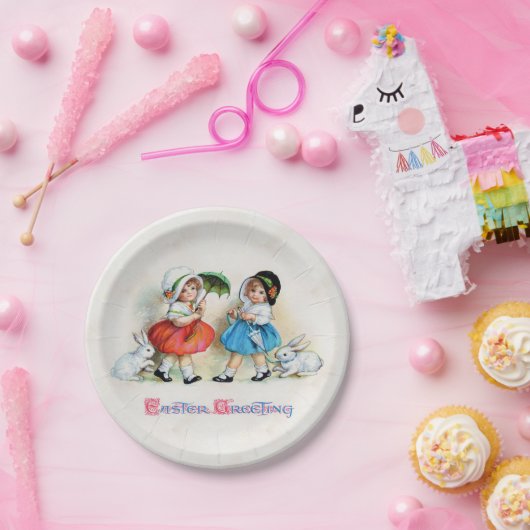 Ostern-Grüße Pappteller (Party)