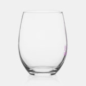 Ostern Grüße Sonnige Ohren Stemless Wine Glass Weinglas Ohne Stiel (Rechts)