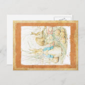 Ostern-Grußkarte HÄSCHEN Feiertagspostkarte (Vorne/Hinten)