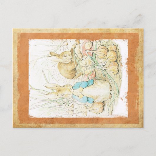 Ostern-Grußkarte HÄSCHEN Feiertagspostkarte (Vorderseite)