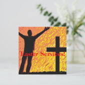 Ostern hält Kirchen-Einladung instand Einladung (Stehend Vorderseite)