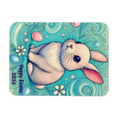 OSTERN ~ HASE ~ Flexibler Foto-Magnet Magnet (Horizontal)