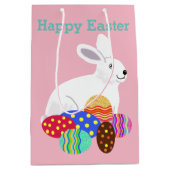 Ostern Hase und Schokoladeneier Mittlere Geschenktüte (Vorderseite)