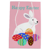 Ostern Hase und Schokoladeneier Mittlere Geschenktüte (Rückseite)