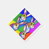 Ostern Hasen Servietten (Ecke)