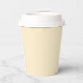 Ostern Hasen und Kind Foto Ovalrahmen Pappbecher (Rückseite)