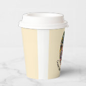 Ostern Hasen und Kind Foto Ovalrahmen Pappbecher (Rechts)