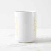 Ostern hat er Christliche Script Pastel gelb Kaffeetasse (Mittel)