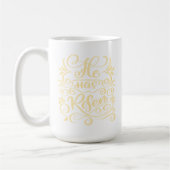 Ostern hat er Christliche Script Pastel gelb Kaffeetasse (Links)