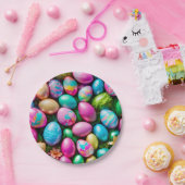 OSTERN ~ Helles Ostereiermuster ~ Pappteller (Party)