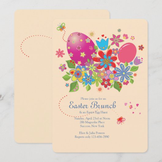 Ostern-Helligkeits-Einladung Einladung (Vorne/Hinten)