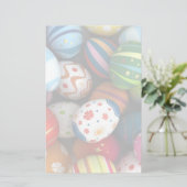 Ostern-Hintergrund Briefpapier (Stehend Vorderseite)