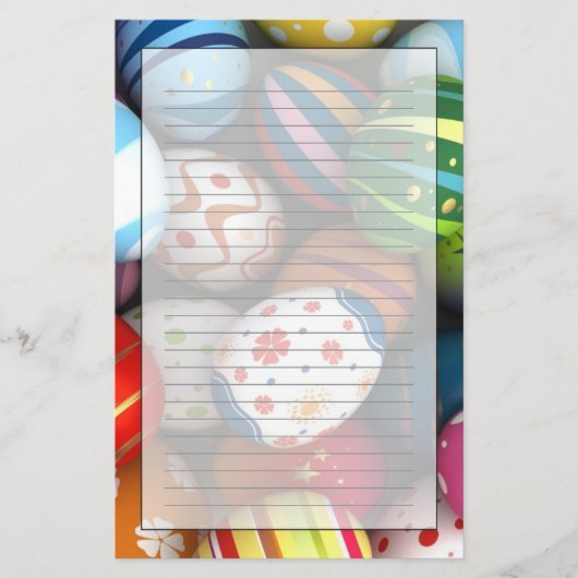 Ostern-Hintergrund Briefpapier (Vorderseite)