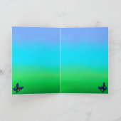 Ostern - Hündchen Kapuzinerkolben und Küken Feiertagskarte (Innenseite)