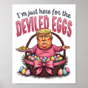 Ostern Ich bin nur hier wegen der gefüllten Eier L Poster