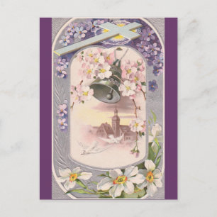 Ostern im Vintage-Stil Feiertagspostkarte
