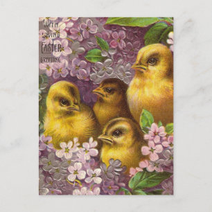 Ostern im Vintage-Stil Feiertagspostkarte