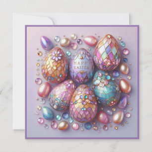 Ostern im Vintage-Stil ~ FROHE OSTERN ~ Verzierte  Feiertagskarte