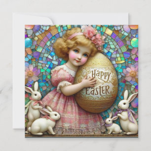 Ostern im Vintage-Stil ~ FRÖHLICHE OSTERN ~ Süßes Feiertagskarte