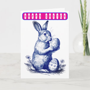Ostern im Vintage-Stil Karte