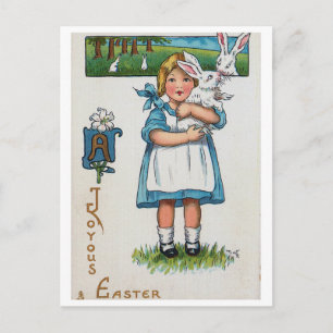 Ostern im Vintage-Stil Postkarte