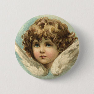 Ostern im Vintage-Stil, viktorianische Lilienblume Button