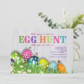 Ostern in der Garten-Einladung Einladung (Stehend Vorderseite)