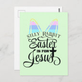 Ostern ist für Jesus Postkarte (Vorne/Hinten)