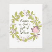 Ostern ist Gottes Geschenk der Liebe Johannes 3:16 Postkarte (Vorderseite)